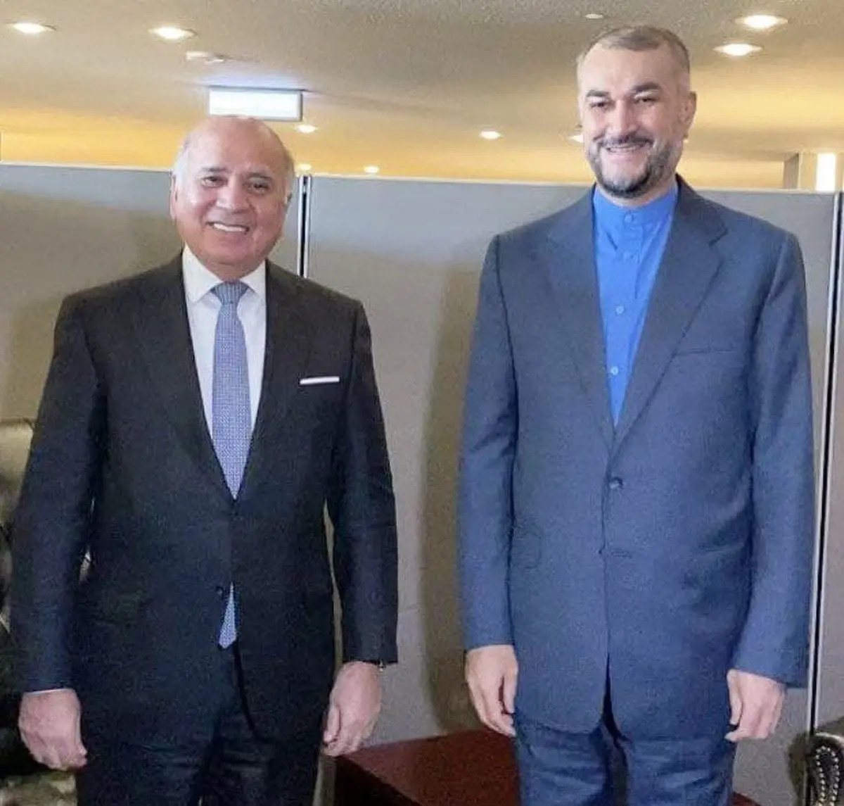 دیدار امیرعبداللهیان با وزیر خارجه عراق در نیویورک | وزارت خارجه: دو طرف توافق کردند تا بحث انتقال پول‌های ایران جدی‌تر از قبل پیگیری شود