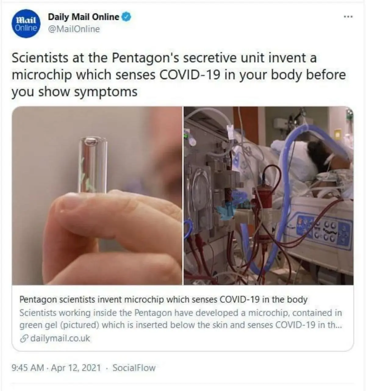 میکروچیپی که  ۶۰ دقیقه پس از آلوده شدن بدن شما به ویروس کرونا آن را تشخیص می‌دهد