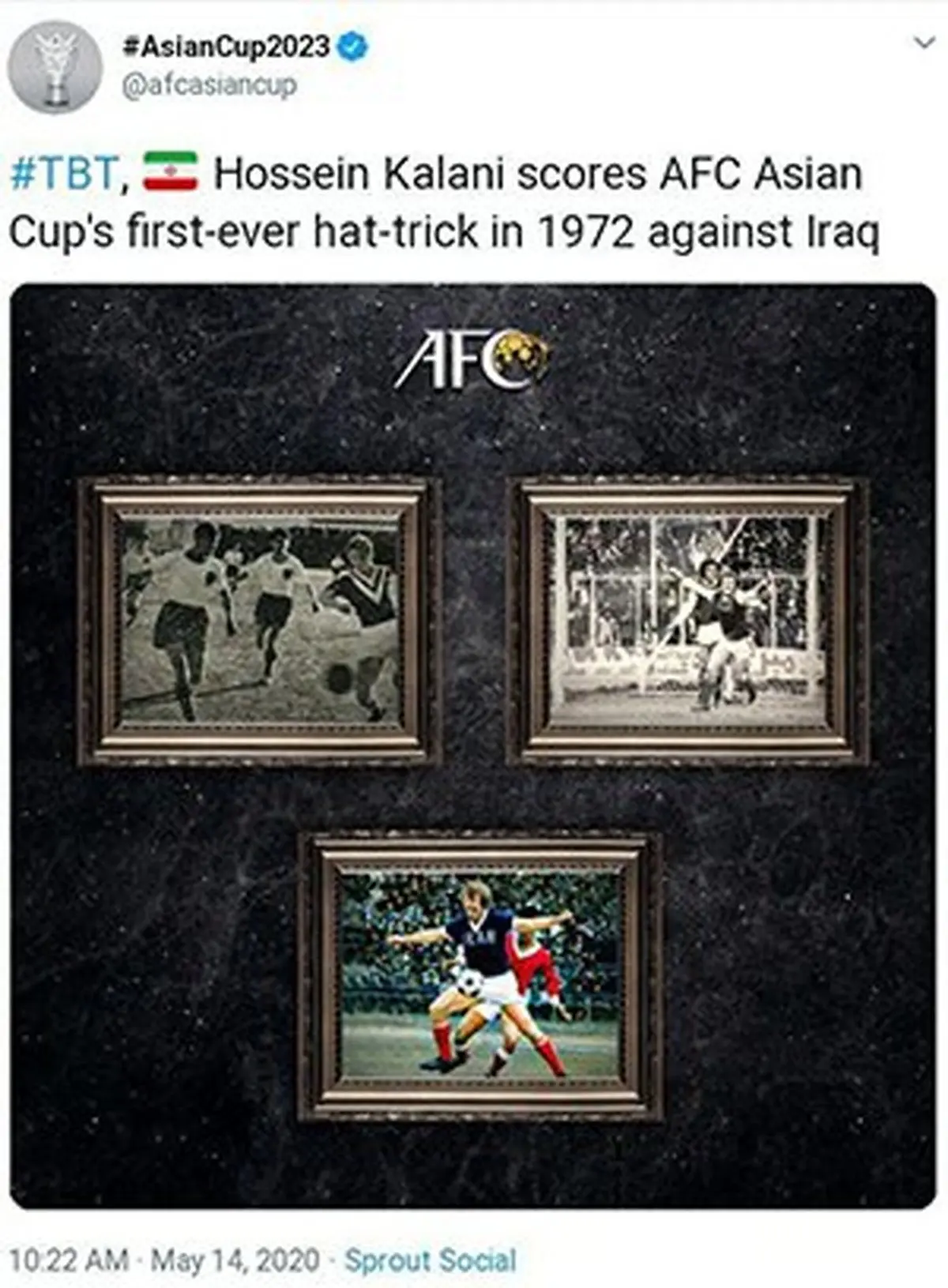 رکورد اولین هت‌تریک جام ملت های آسیا که به نام حسین کلانی ثبت شده است. 