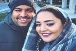 خوش‌گذرانی علی اوجی در کنار همسرش نرگس محمدی+ تصاویر