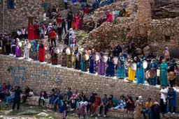 مراسم هزار دف در پالنگانِ کردستان | زیباترین عید فطر جهان+ویدئو 