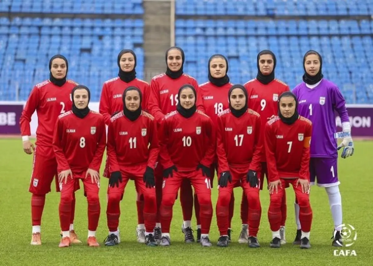  دختران فوتبالیست ایران، تاجیکستان را گلباران کردند