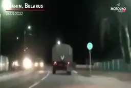 ستونی از نیروهای روسی در مسیر کی‌یف+ویدئو