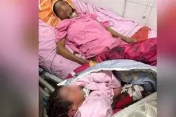 زن حامله در کما بعد از هفت ماه نوزاد خود را به به دنیا آورد + تصویر