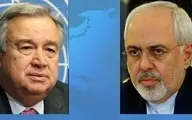 دومین گفت‌وگوی تلفنی ظریف و دبیرکل سازمان ملل متحد طی ۲۴ ساعت گذشته