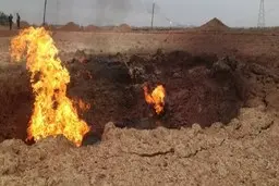 انفجار در خط لوله انتقال گاز در رامشیر | آتش مهار شد