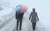 بارش برف در سنندج بعد از دو سال