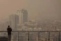  کیفیت هوا در محدوده ناسالم و ناسالم برای گروه‌های حساس
