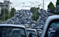 ترافیک سنگین در ۷ بزرگراه پایتخت