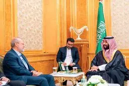 لاریجانی پس از دیدار با بن‌سلمان چه گفت؟