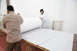  تولید ماسک توسط طلاب خارجی در قم 