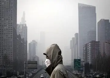 افزایش آلودگی هوای تهران با وزش باد و خیزش گرد و خاک

