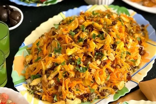 ناهار ماش پلو با مرغ خیلی ساده و خوشمزه است | طرز تهیه ماش پلو با مرغ خوشمزه و لذیذ به روش مجلسی