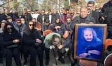 تصاویری از خاکسپاری سعید پیردوست | انتقاد علیمردانی از مهران مدیری و سیامک انصاری +ویدئو 