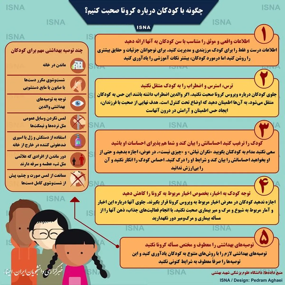 چگونه با کودکان درباره کرونا صحبت کنیم؟