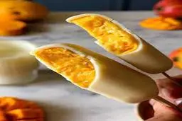 این بستنی خوشمزه و لاکچری و تو خونه درست کن | طرز تهیه بستنی منگوم انبه نارگیلی 