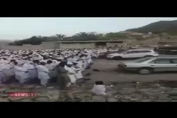 مراسم تشییع یکی از علمای جنوب سیستان و بلوچستان است.! + ویدئو
