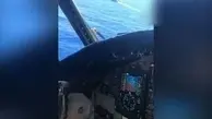 لحظه فرود بر ناو هواپیمابر از زاویه کابین خلبان+ویدئو
