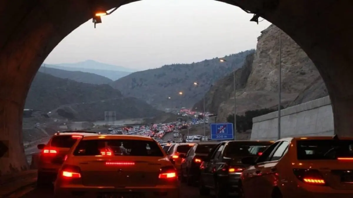 
ترافیکی سنگین در محور هراز