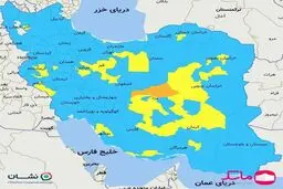  معیارهای رنگ‌بندی اپلیکیشن ماسک  | تنها شهر ایران که در وضعیت نارنجی 