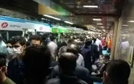 اولین روز کاری بعد از تعطیلات | وضعیت کرونایی در متروی تهران + عکس