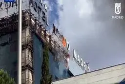 
آتش سوزی در هتلی در حومه مادرید
