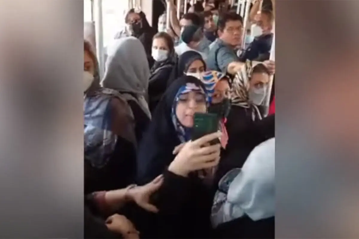درگیری در اتوبوس به کجا رسید ؟ | بازداشت زن بدحجابی که در اتوبوس به آمر به معروف حمله کرد