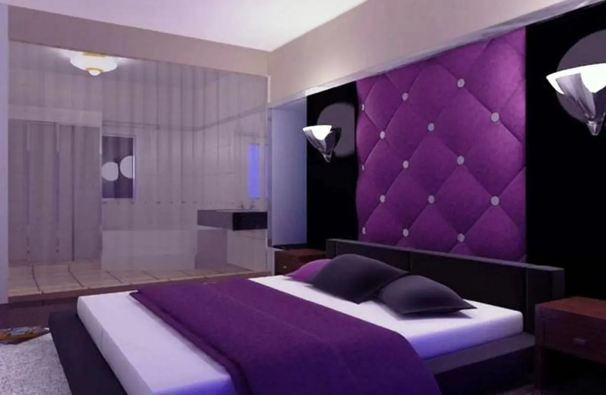 انتخاب رنگ بنفش برای کدام وسایل اتاق خواب را زیباتر میکند؟