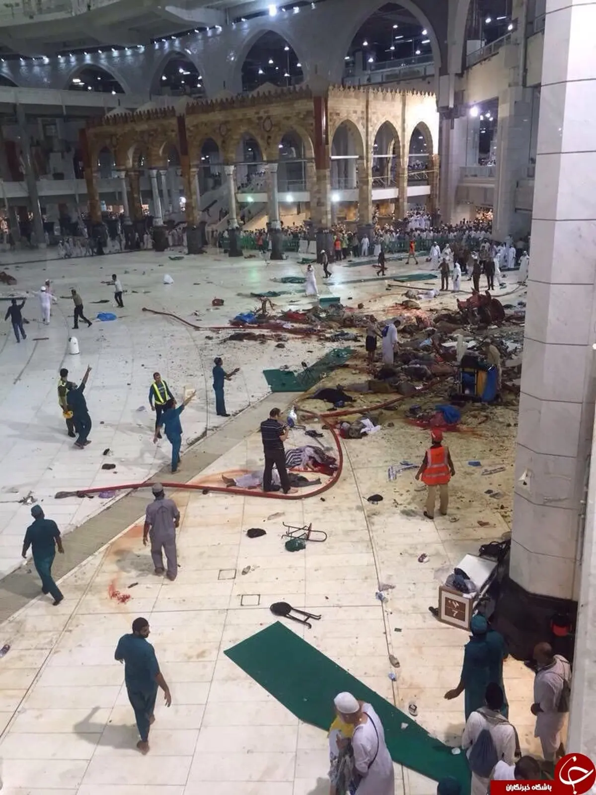 تبرئه عاملان فاجعه سقوط جرثقیل در مکه مکرمه از سوی عربستان سعودی