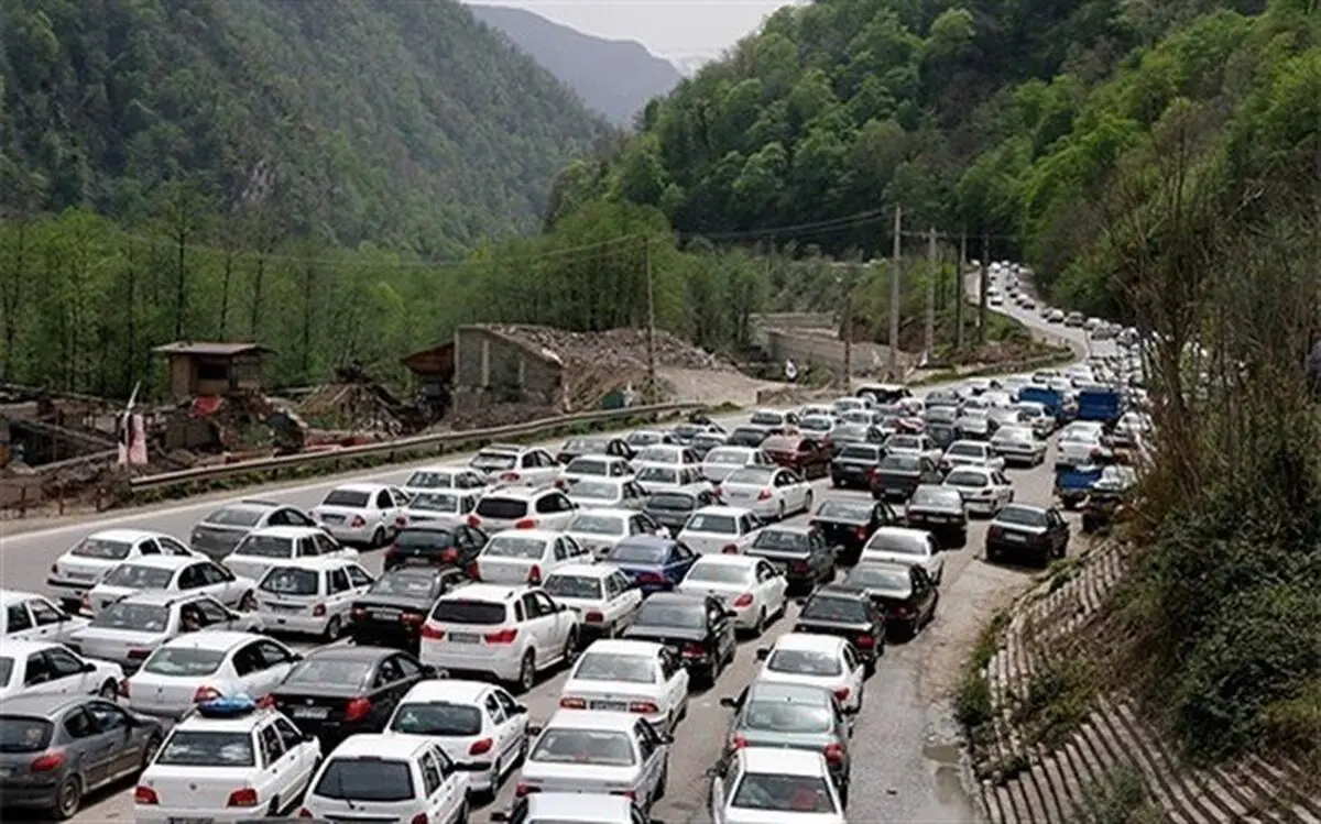 ترافیک سنگین در آزاد راه‌های تهران-شمال و قزوین-رشت