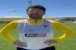 «انصاری‌فرد» در زمین فوتبال عینکی شد