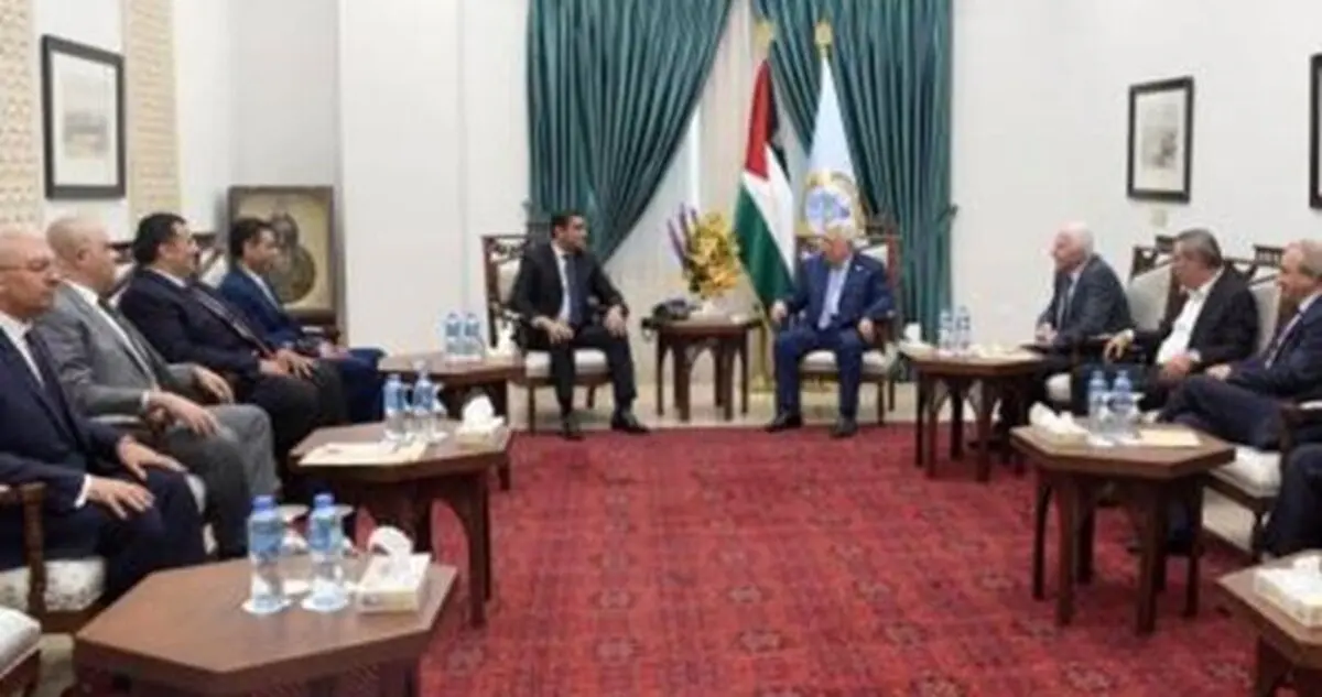 ملاقات هیئت امنیتی مصر با محمود عباس