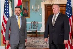 ادعای پمپئو علیه نقش ایران در منطقه در دیدار با همتای اماراتی اش