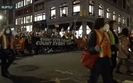  تظاهرات  |  مردم نیویورک علیه ترامپ و آراء الکترال تظاهرات کردند 

