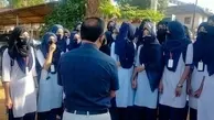 بسته شدن مدارس جنوب هند به دلیل تظاهرات علیه منع حجاب