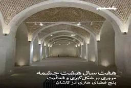 مروری بر هفت سال فعالیت «هشت‌چشمه» و پنج فضای هنری کاشان