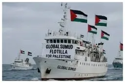 واکنش ناوگان صمود به نزدیک شدن نیروی دریایی اسرائیل | حالت اضطراری اعلام شد