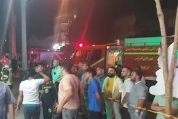  آتش‌سوزی آپارتمان ۳۶ واحدی در قزوین | ۲۰ نفر مصدوم شدند