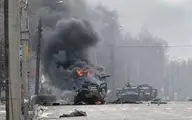 خارکف اوکراین، غرق در دود سیاه+ویدئو