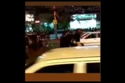 فیلم زیر گرفتن هیات عزاداری در شهر قدس توسط «راننده مست» + ویدئو