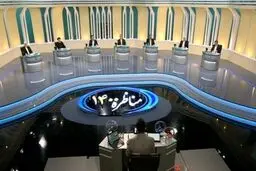 تصویری جالب از پشت صحنه دومین مناظره