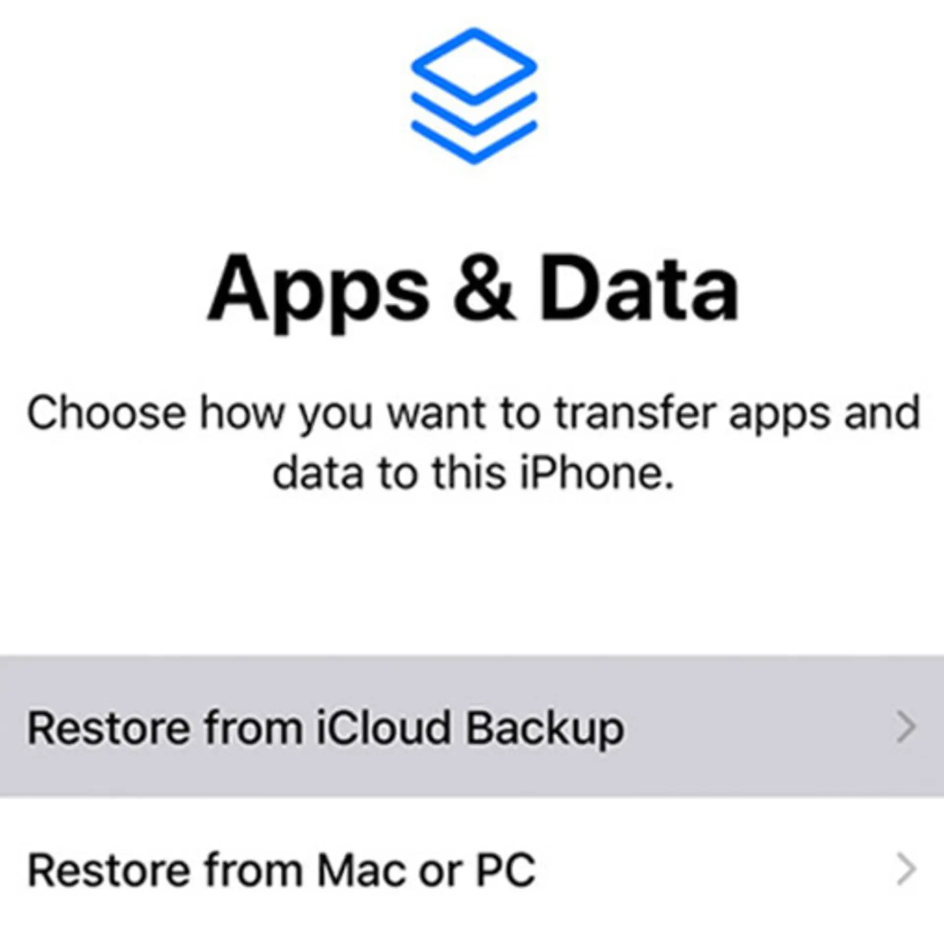 بازیابی اطلاعات از طریق iCloud