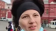 دستگیری فعال ضد جنگ روس، لحظاتی بعد از مصاحبه+ویدئو