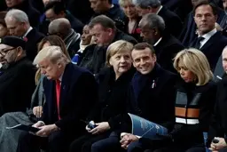 عکس رهبران جهان در سالگرد پایان جنگ جهانی اول 