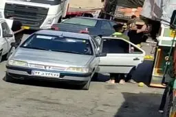 سرقت بار کامیون در روز روشن و استیصال راننده+ویدئو 
