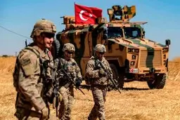 کشته شدن 15 سرباز سوری در حمله هوایی ترکیه به حلب 