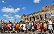 برپایی آئین‌های باستانی و رژه گلادیاتورها در جشن ۲۷۷۵مین سال تأسیس رم+ویدئو 