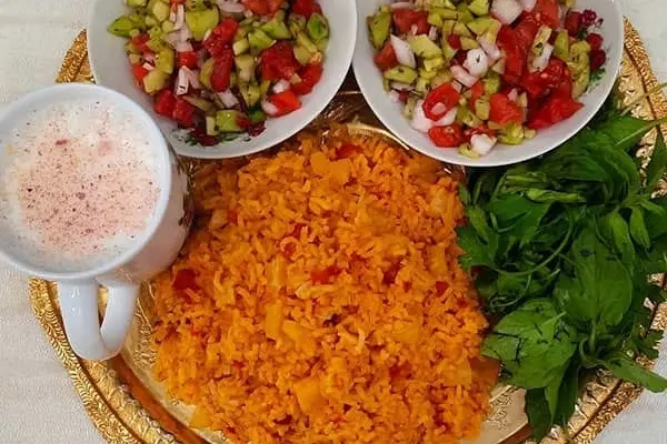 ناهار پلو گوجه فرنگی ساده با سیب زمینی درست کن | طرز تهیه پلو گوجه فرنگی ساده با سیب زمینی + نکات مهم 