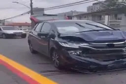 مقاومت بدنه خودروی تسلا در برابر ضربه به هنگام تصادف+ویدئو 