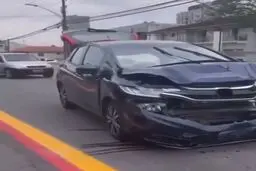 مقاومت بدنه خودروی تسلا در برابر ضربه به هنگام تصادف+ویدئو 